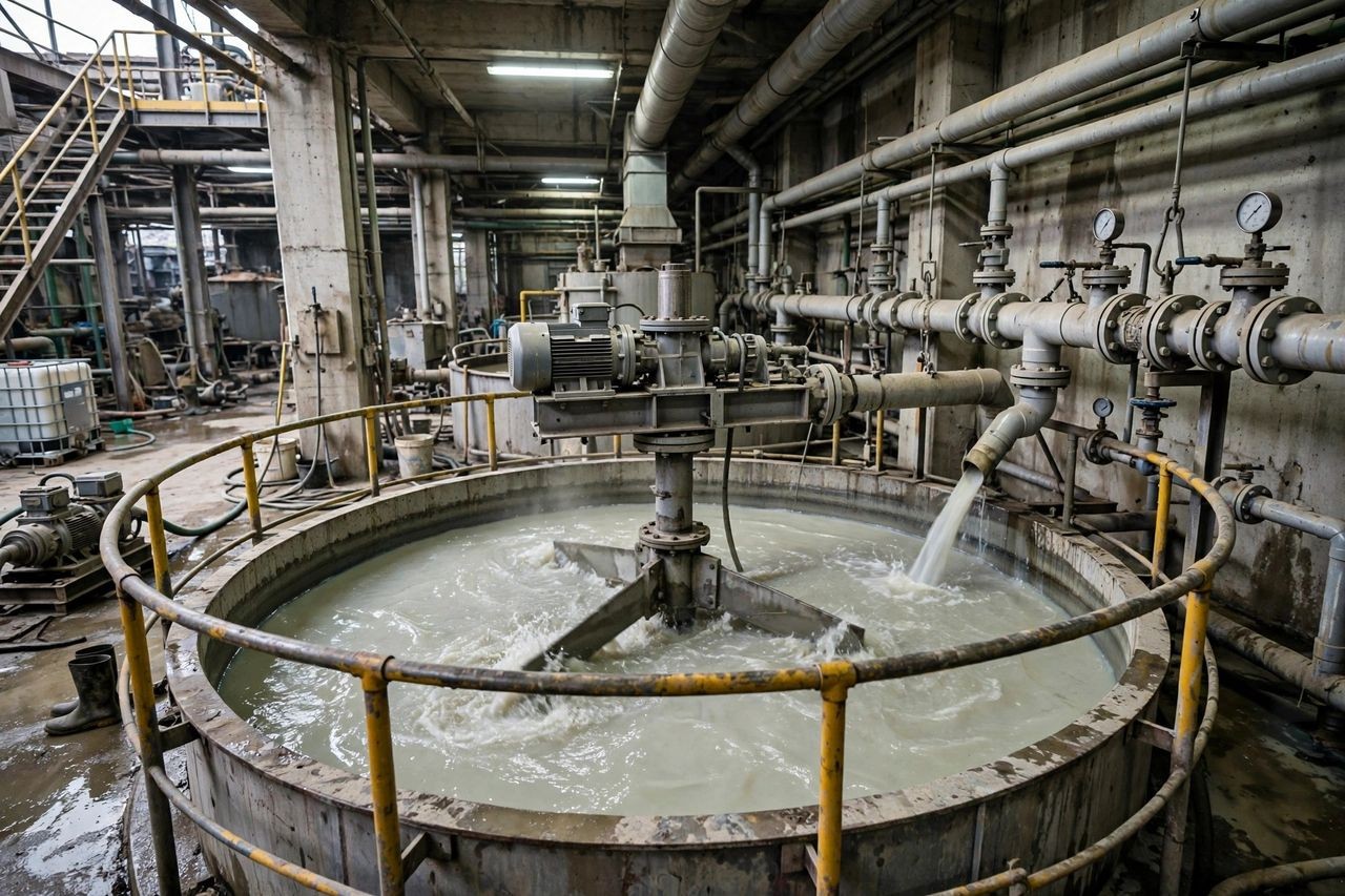 电解锰生产：浸取硫酸与石灰乳中和的定量投加逻辑