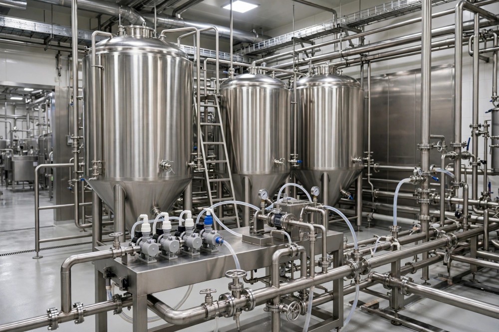 乳品厂CIP清洗：酸/碱/消毒剂的定量投加与浓度控制